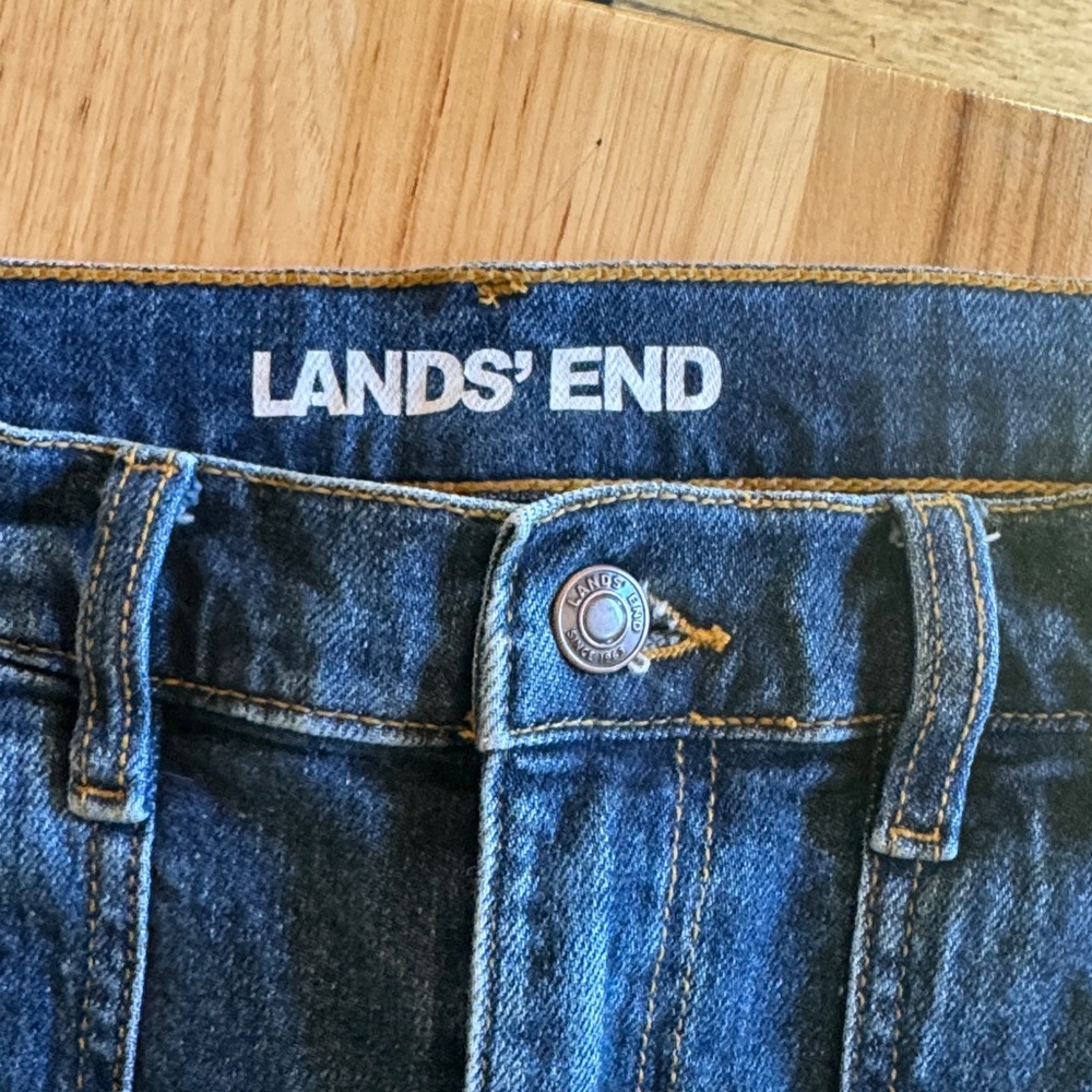 Lands' End woman’s Dark Blue Denim Jeans